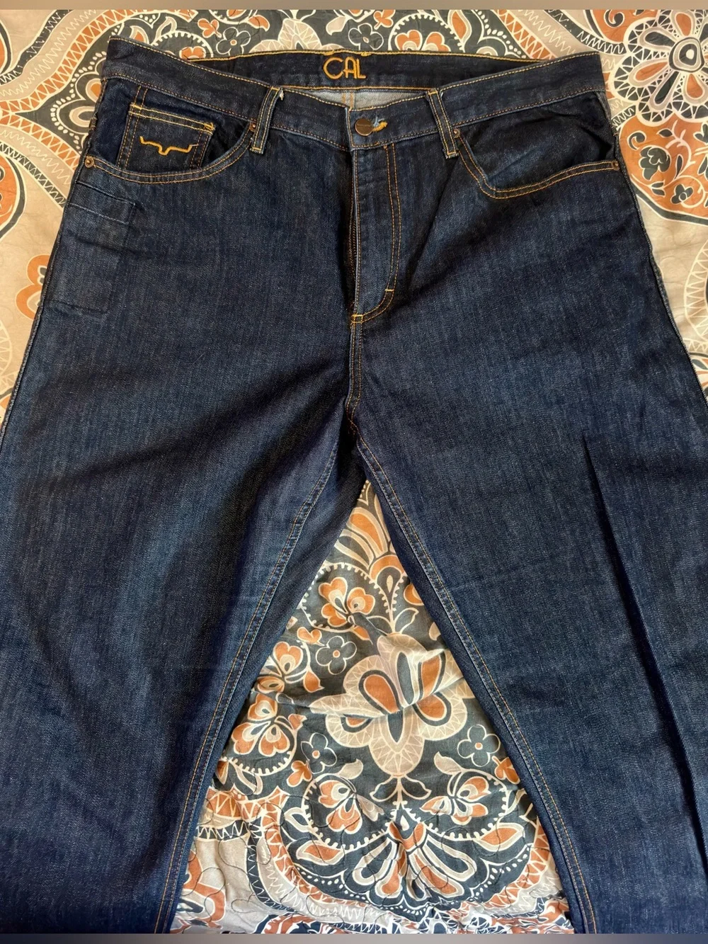 Pre-owned Kimes Ranch (CAL)Men's Dark blue like new straight fit SIZE 36/34